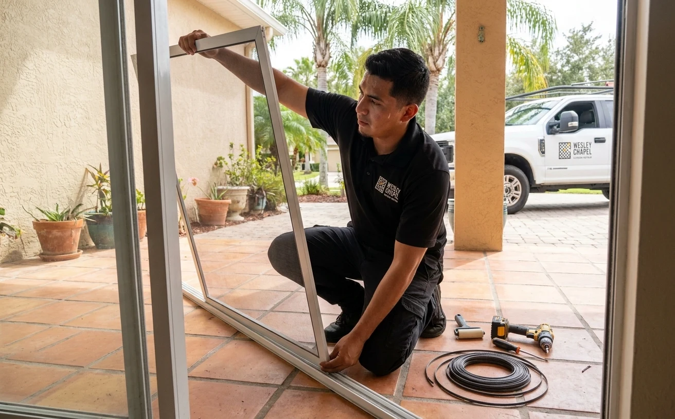 Screen Door Replacement in Wesley Chapel, Florida